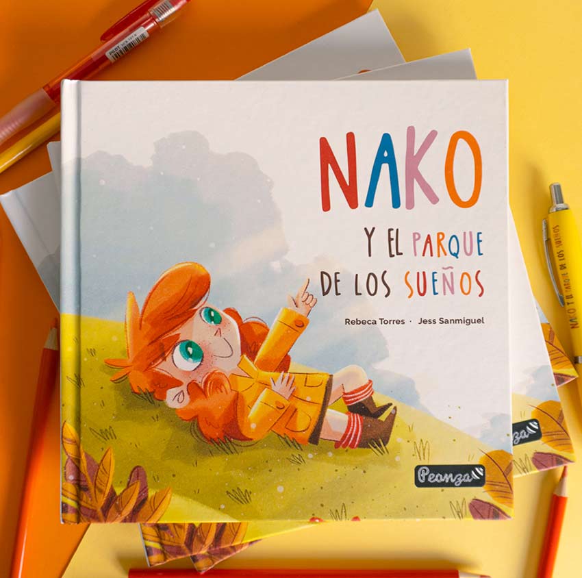 portada cuento infantil ilustrado nako y el parque de los sueños